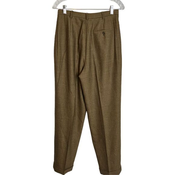 Polo Ralf Lauren wool and cashmere high waisted pleated pants sz 10 - Picture 6 of 9